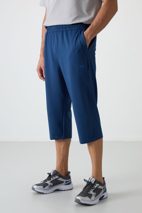 Heren Mid-waist Wijde Capri Shorts - Image 2