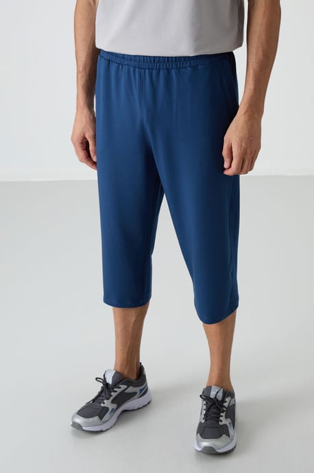 Heren Mid-waist Wijde Capri Shorts - Image 4