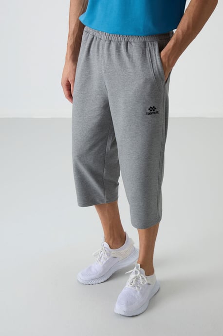 Heren Mid-waist Wijde Capri Shorts - Image 2