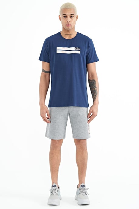 Heren Geprinte Fleece Sweatshorts - Image 2