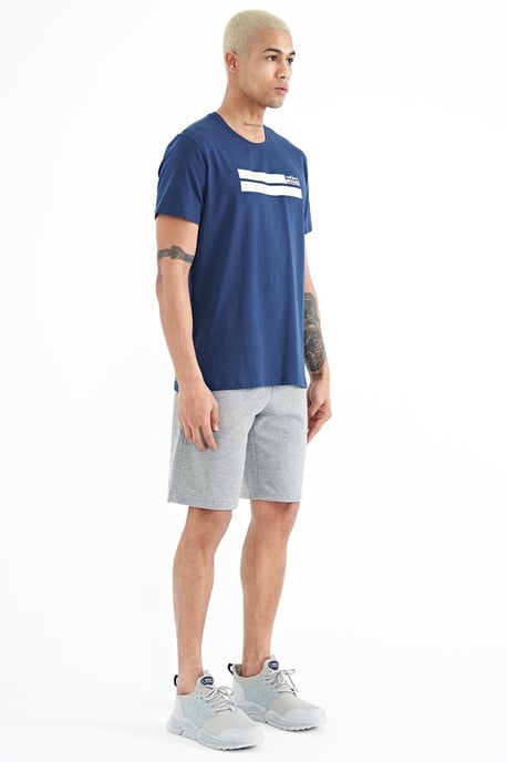 Heren Geprinte Fleece Sweatshorts - Image 6
