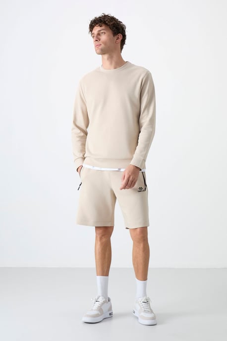 Heren Regular-fit Gebreide Sweatershorts - Image 3