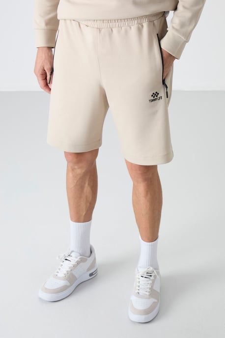 Heren Regular-fit Gebreide Sweatershorts - Image 4