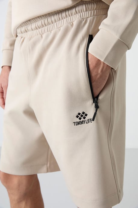 Heren Regular-fit Gebreide Sweatershorts - Image 5