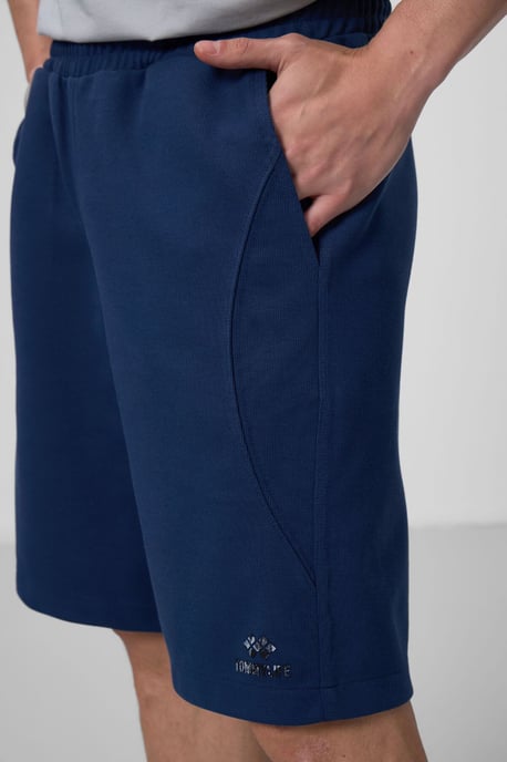 Oversized Cotton-Blend Knit Shorts - Image 3