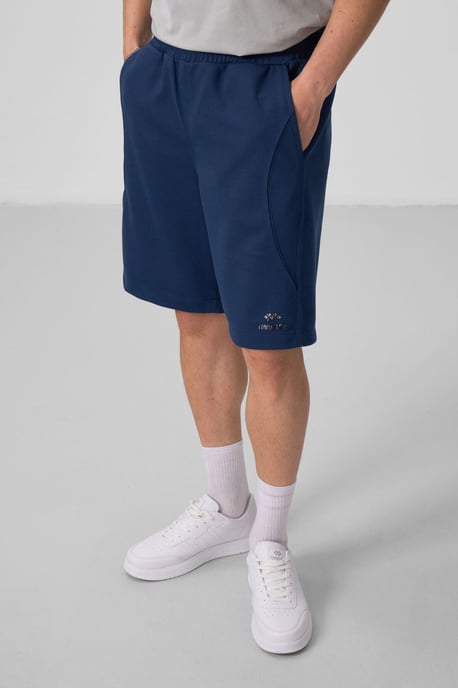 Oversized Cotton-Blend Knit Shorts - Image 4