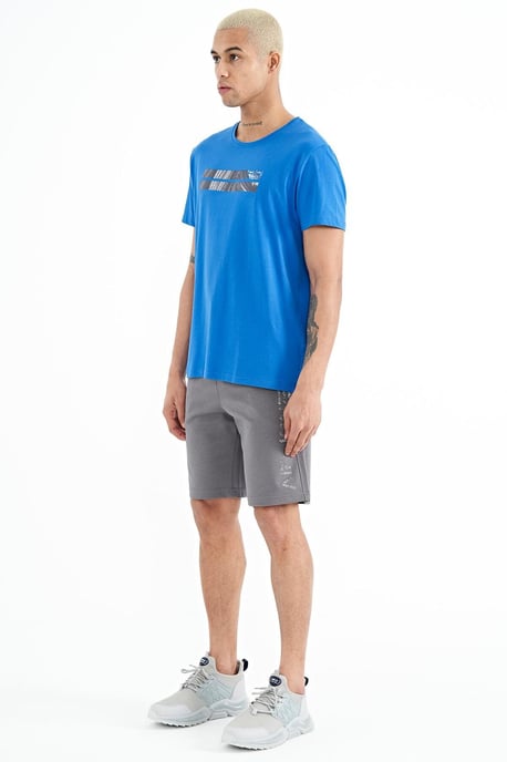 Heren Geprinte Fleece Sweatshorts - Image 2