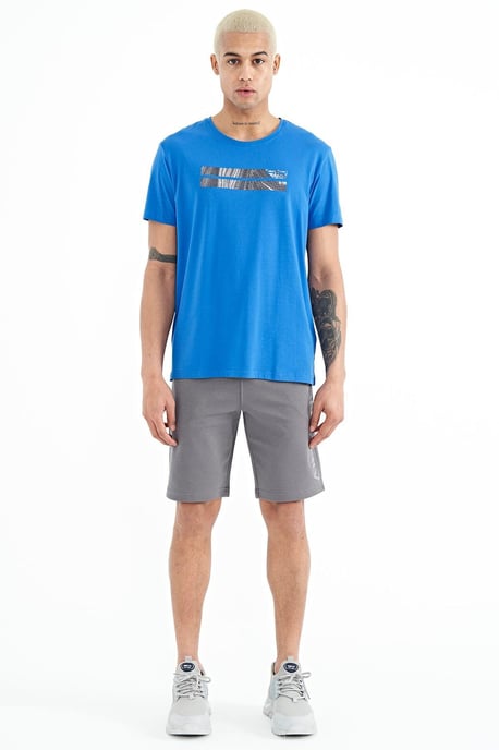 Heren Geprinte Fleece Sweatshorts - Image 3
