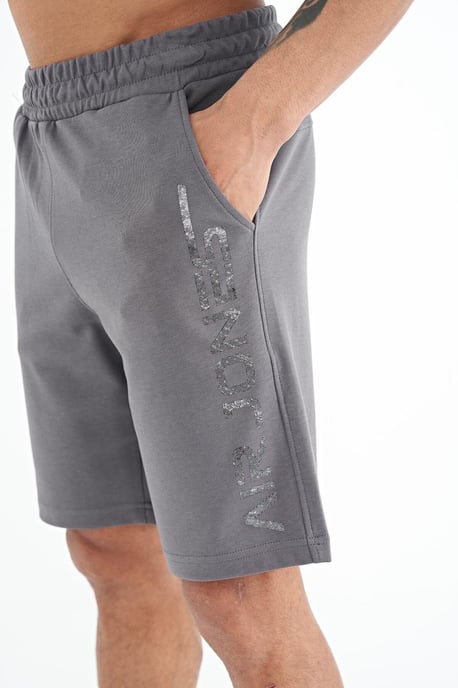 Heren Geprinte Fleece Sweatshorts - Image 4