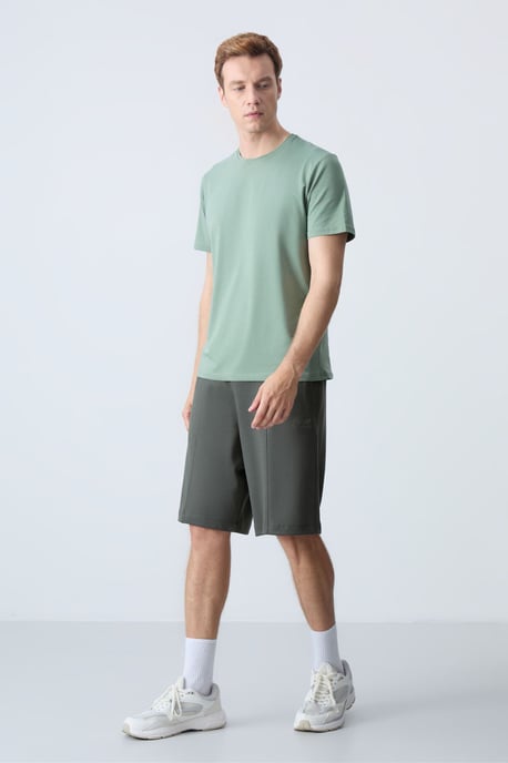Heren Katoenmix Sweats Shorts - Image 2