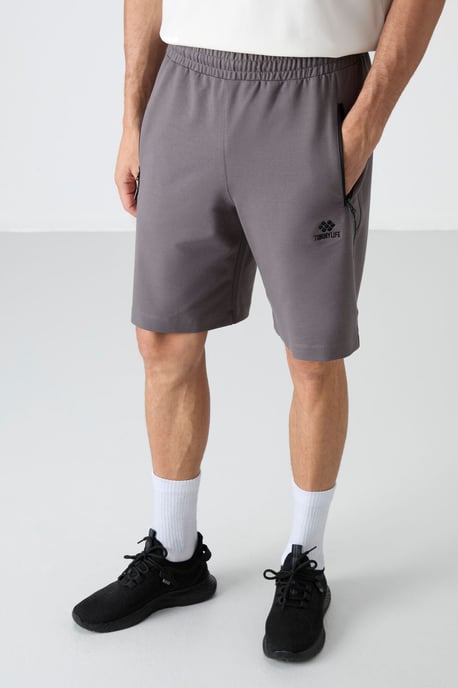 Heren Regular-fit Gebreide Sweatshorts - Image 3
