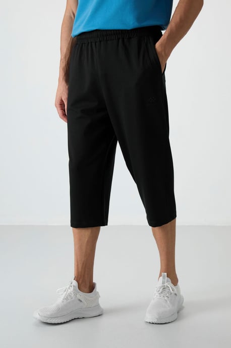 Heren Midden taille Wijde Capri Shorts - Image 4