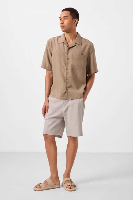 Heren Gewoven Chino Korte Broek - Image 1