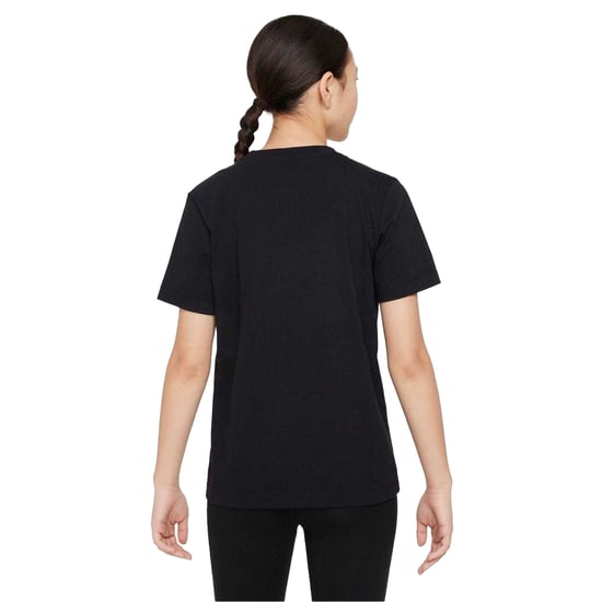 Nike Kinderen/Kinderen Sportswear Logo Katoenen T-Shirt (Zwart/Grijs) - Image 2