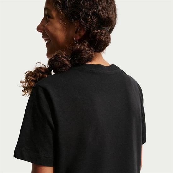 Nike Kinderen Futura Klassiek Logo Regular T-shirt (Zwart/Wit) - Image 2