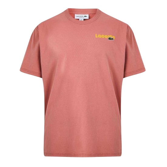Lacoste Mens Effect Ombr Print T-Shirt (Red) - Image 1