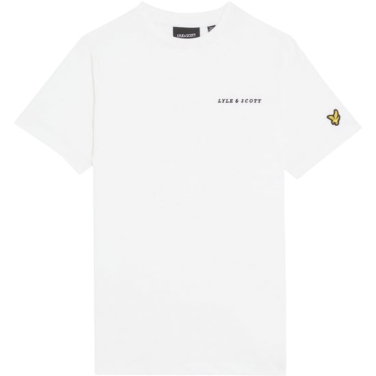 Lyle & Scott Katoenen T-shirt met kinderlogo (Wit) - Image 1