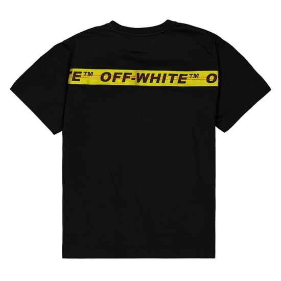 Off White Industrieel katoenen T-shirt voor jongens (Zwart) - Image 2