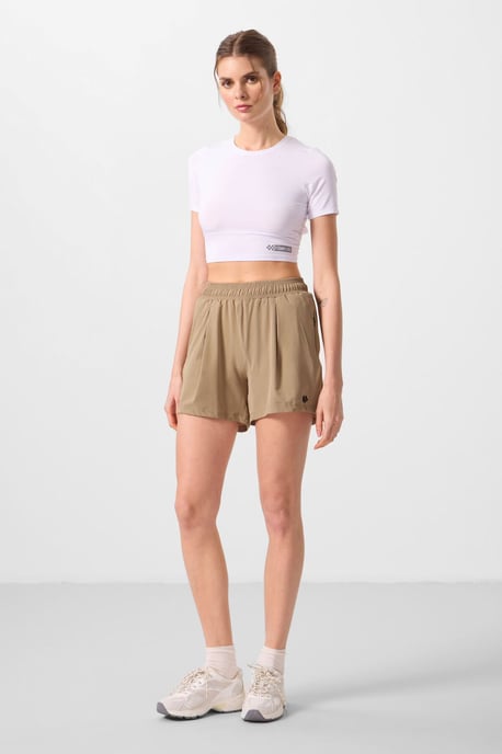 Hoge-Waisted Gebreide Shorts - Image 3