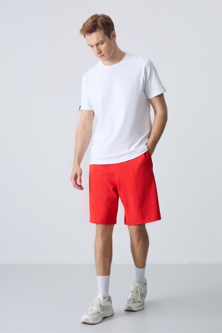 Heren Katoenmix Sweats Shorts - Image 3