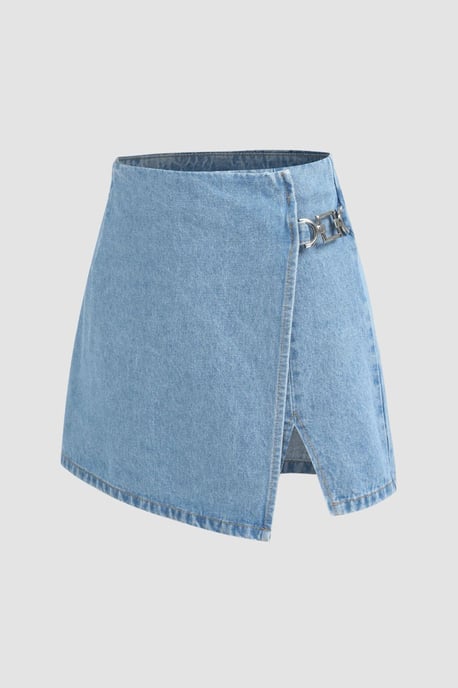Högmidjade denimshorts - Image 5