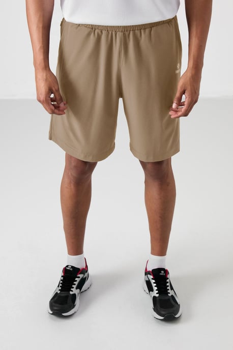 Herrars korta vävda shorts med dragsko - Image 1