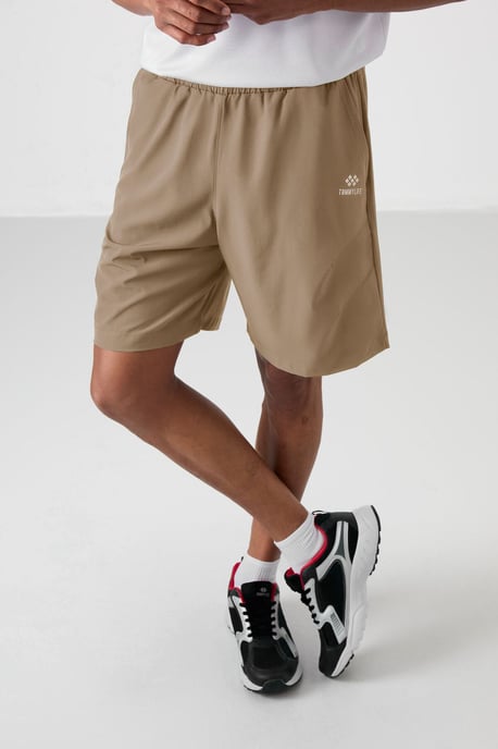 Herrars korta vävda shorts med dragsko - Image 2