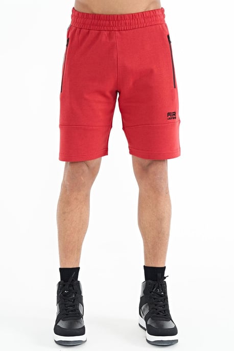 Heren Effen Gebreide Sweatshorts - Image 1