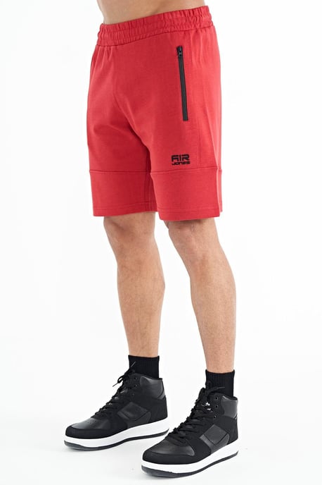 Heren Effen Gebreide Sweatshorts - Image 3