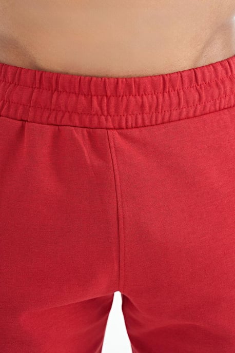 Heren Effen Gebreide Sweatshorts - Image 5