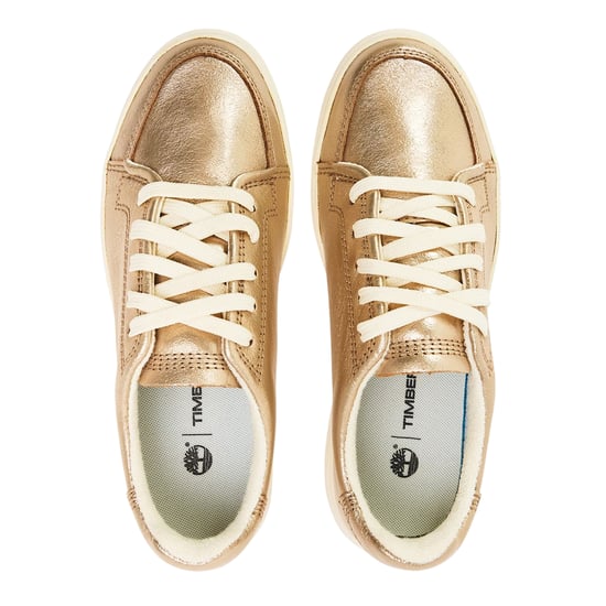 Timberland Dames/Dames Leren Trainers (Metaalgoud) - Image 3
