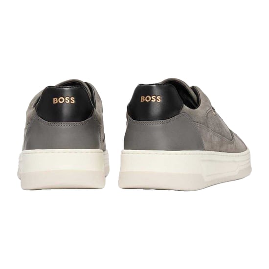 Boss Heren Baltimore Canvas Trainers (Medium Grijs) - Image 2
