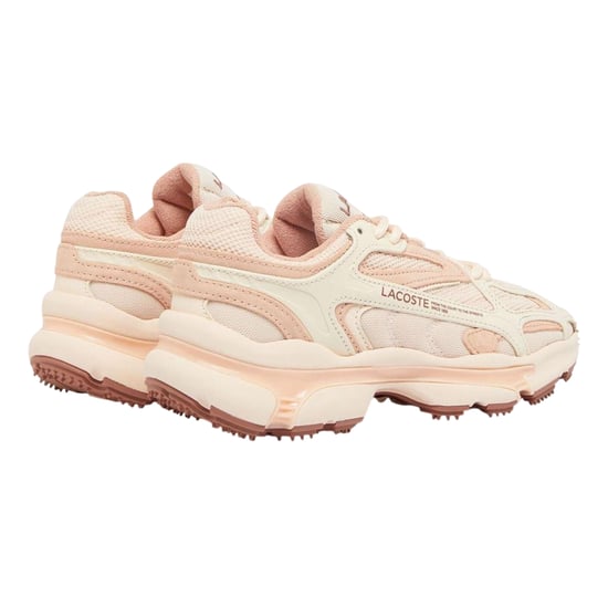 Lacoste Dames/Dames L003 2K24 Suède Hoge Zool Trainers (Roze) - Image 2