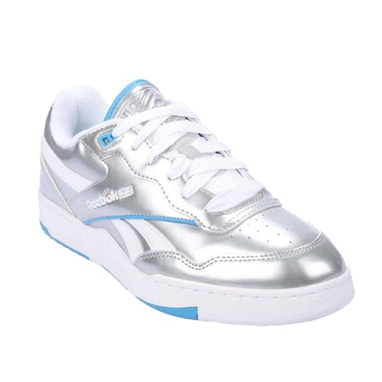 Reebok Dames/Dames BB 4000 II Metallic Leren Trainers (Zilver) - Image 3