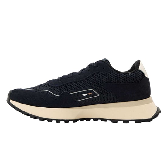 Boss Mens Jonah Suede Trainers (Dark Blue) - Image 2