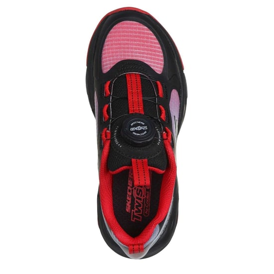 Skechers Childrens/Kids Retrotech Casual Trainers (Black/Red) - Image 3