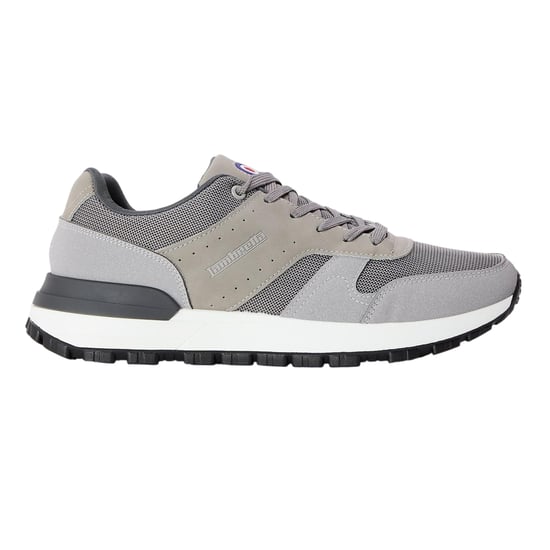 Lambretta Mens Echo 2 Sailor Mesh Low Cut Flat Trainers (Light Grey) - Image 1