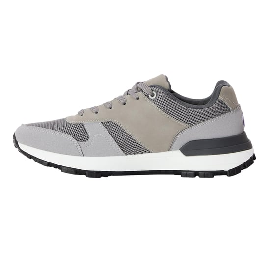 Lambretta Mens Echo 2 Sailor Mesh Low Cut Flat Trainers (Light Grey) - Image 2