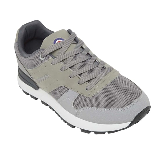 Lambretta Mens Echo 2 Sailor Mesh Low Cut Flat Trainers (Light Grey) - Image 3