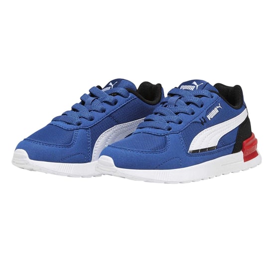 Puma Graviton Mesh Trainers voor kinderen/Kinderen (Blauw/Zwart/Wit) - Image 3