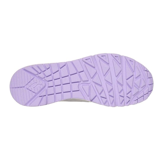 Skechers Womens/Ladies Uno Stand On Air Suede Trainers (Grey/Light Blue) - Image 4