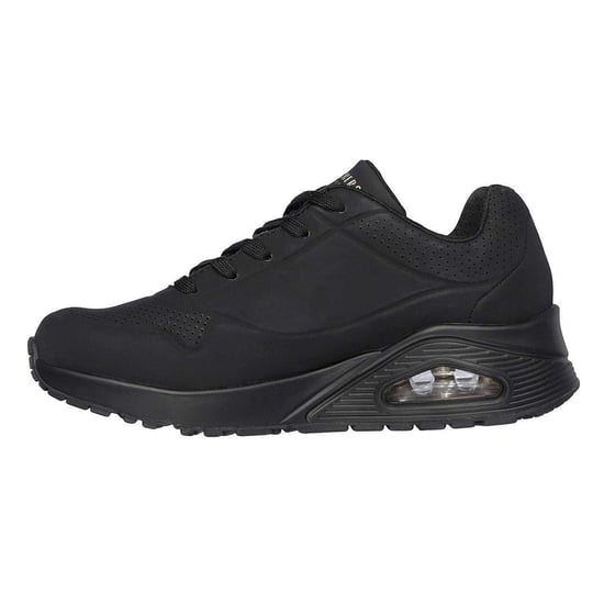 Skechers Womens/Ladies Uno Stand On Air Wedge Trainers (Black) - Image 3
