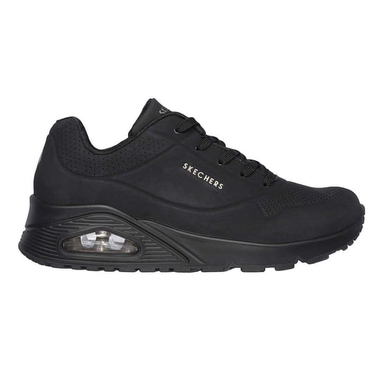 Skechers Womens/Ladies Uno Stand On Air Wedge Trainers (Black) - Image 4