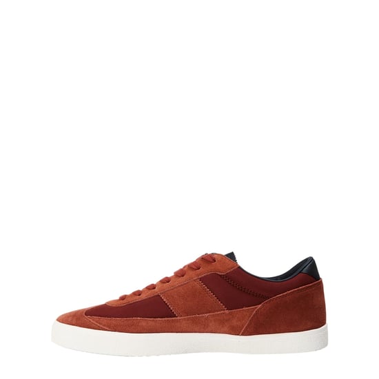 Farah Heren Stanton Belettering Suède Cupsole Trainers (Roest) - Image 2