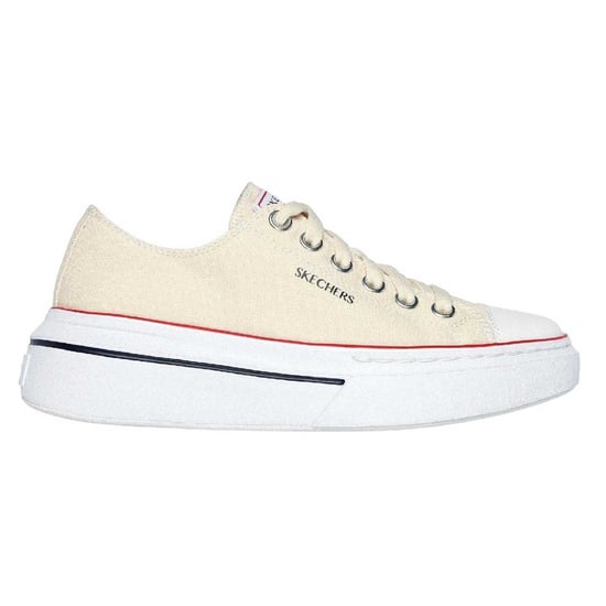 Skechers Womens/Ladies Cordova Canvas Platform Trainers (Off White) - Image 1