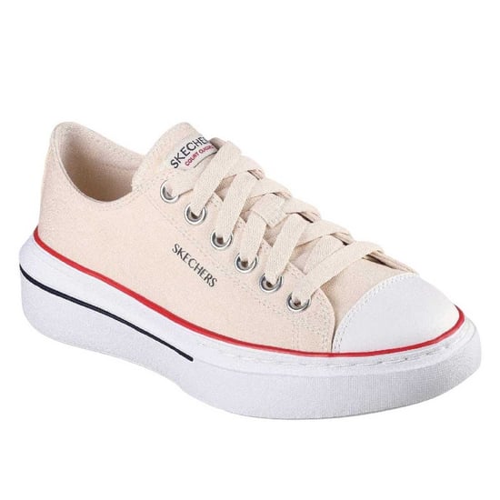 Skechers Womens/Ladies Cordova Canvas Platform Trainers (Off White) - Image 2