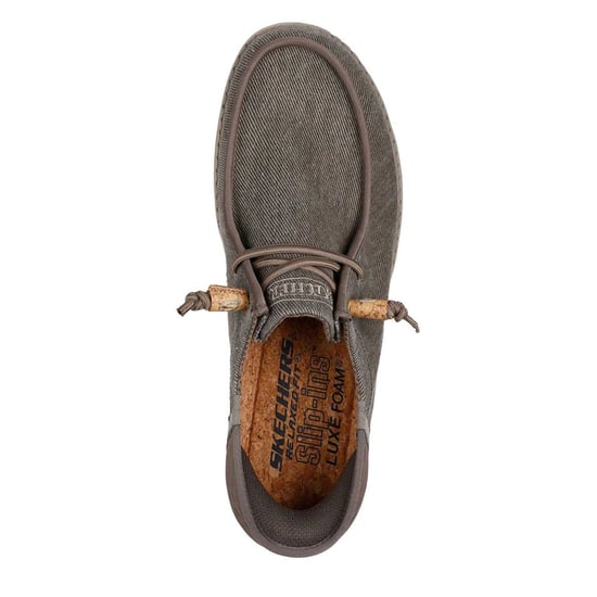 Skechers Berlaine instapschoenen voor heren (Khaki) - Image 4