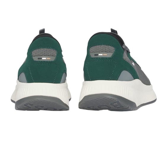 Boss Mens TTNM EVO Suede Trainers (Green) - Image 2