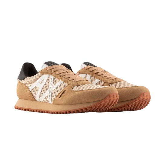 Armani Exchange AX Suede Trainers för herrar (Tan) - Image 3