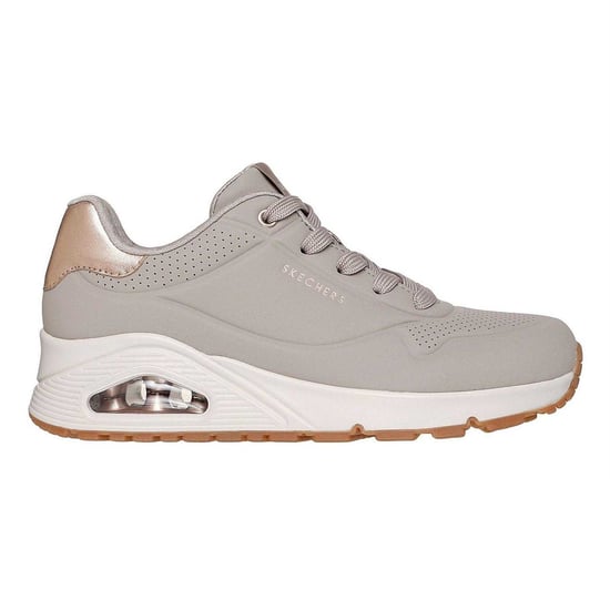 Skechers Womens/Ladies Uno Stand On Air Wedge Trainers (Beige) - Image 3